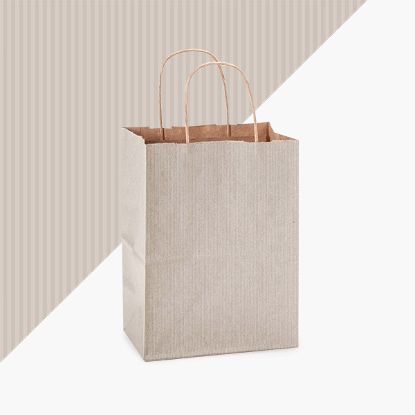 Picket Fence Shadow Stripe Bags, Cub 8x4.75x10.5", 100 Pack