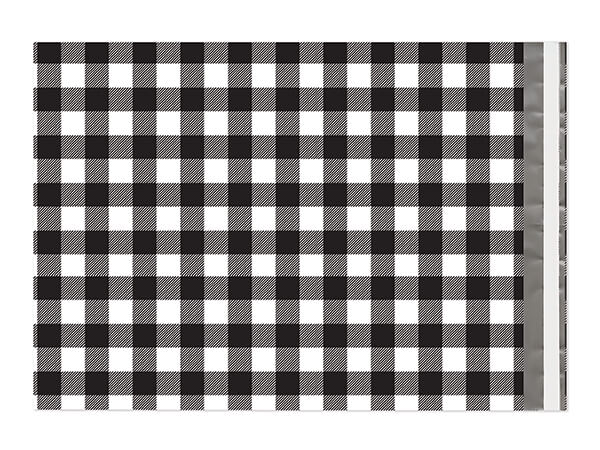 Buffalo Plaid Poly Peal and Seal Envelopes, 12 x 15.5" , 100 Pack