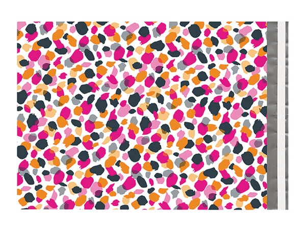 12 x 15-1/2" Jungle Spots Poly Peel and Seal Envelopes, 100 Pack