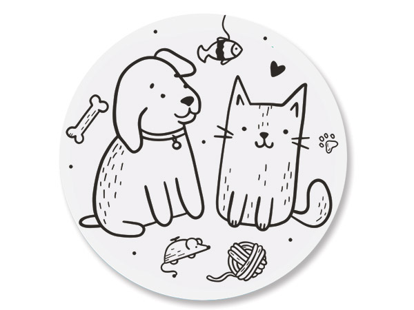 Pet Party Packaging Sticker 2",100 pack
