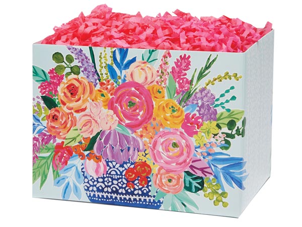 Persian Blooms Basket Box Large 10.25x6x7.5", 6 Pack