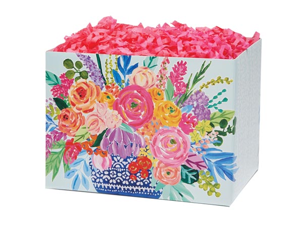 Persian Blooms Basket Box Small 6.75x4x5", 6 Pack