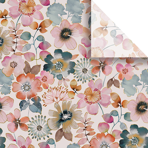 Painterly Petals Tissue Paper, 20x30", Bulk 240 Sheet Pack