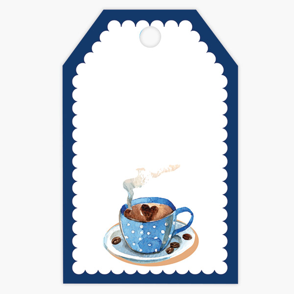 Coffee Bliss Gloss Gift Tag, 2.25x3.5", 50 Pack