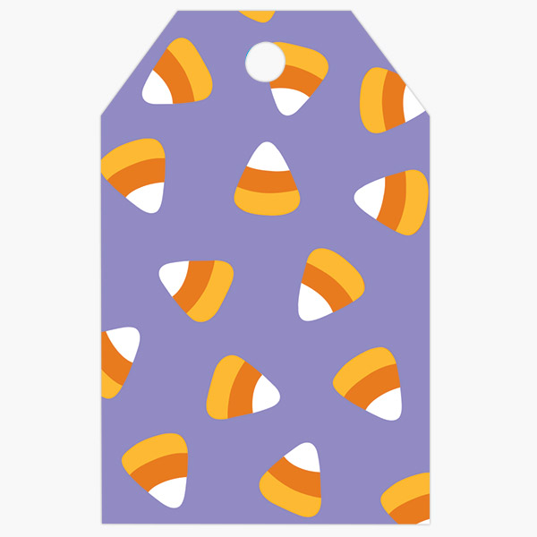 Candy Corn Gloss Gift Tag, 2.25x3.5", 50 Pack