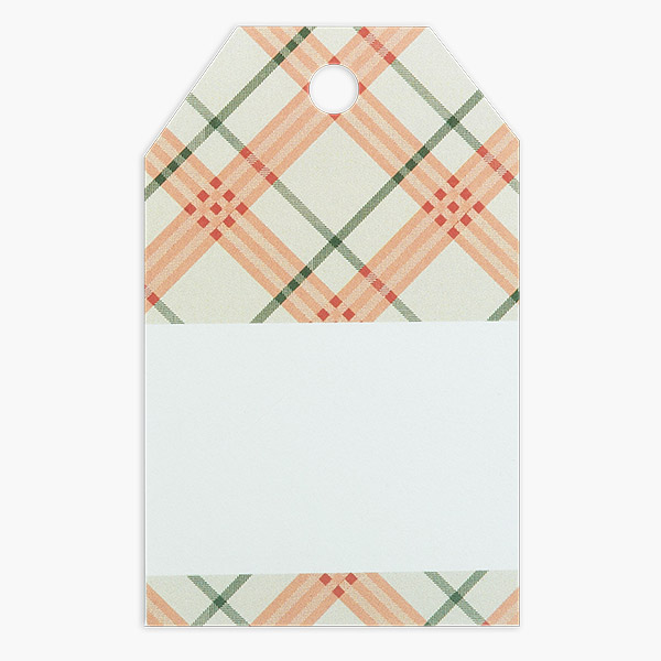 Cozy Cabin Plaid Gloss Gift Tag, 2.25x3.5", 50 Pack