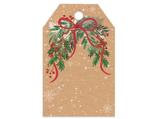 Christmas Greenery Gift Tag 2.25x3.5", 50 Pack