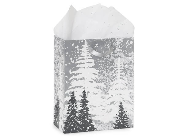 *Frosted Forest Gloss Gift Bags, Cub 8x4x10", 10 Pack