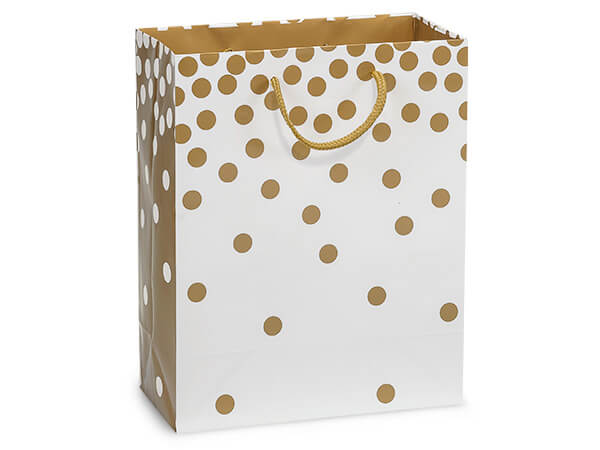 Gold Dots Gift Bags