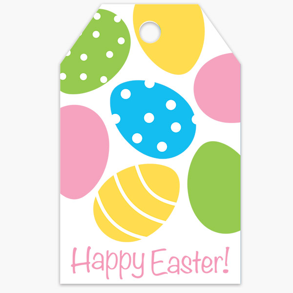 Easter Egg Gloss Gift Tag, 2.25x3.5", 50 Pack