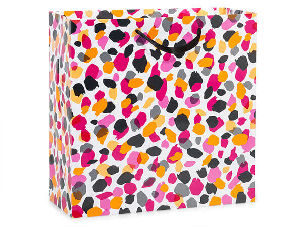 Jungle Spots Gift Bag, Filly 12x5x12", 10 Pack