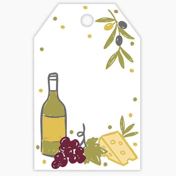 Gourmet Goodies Gloss Gift Tag, 2.25x3.5", 50 Pack