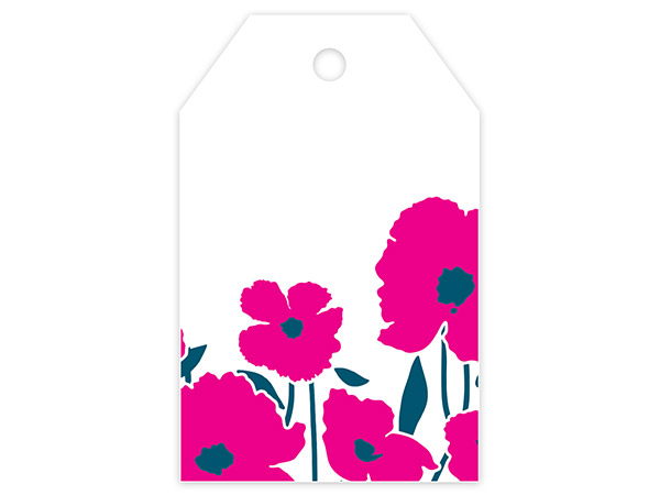 Pennie's Poppies Gloss Gift Tag 2.25X3.5", 50 Pack