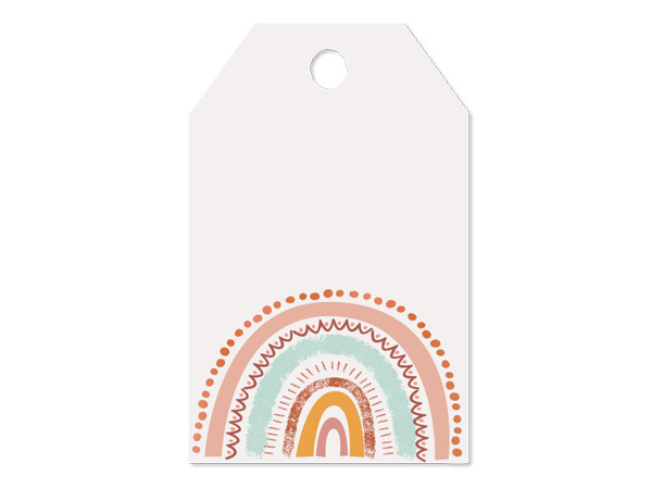 Rainbow Printed Gift Tags 2-1/4x3-1/2", 50 Pack