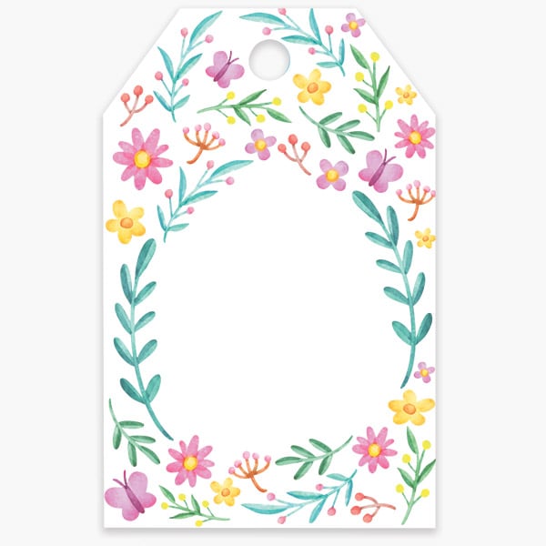 Spring Delight Gloss Gift Tag, 2.25x3.5", 50 Pack