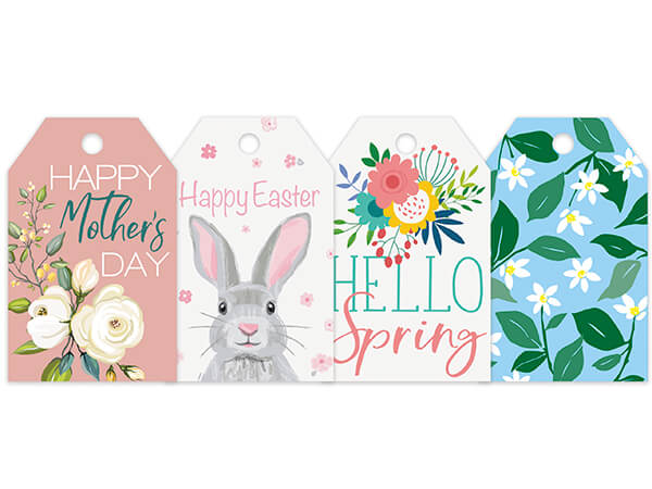 Springtime Gift Tag Assortment 2.25x3.5", 100 Pack