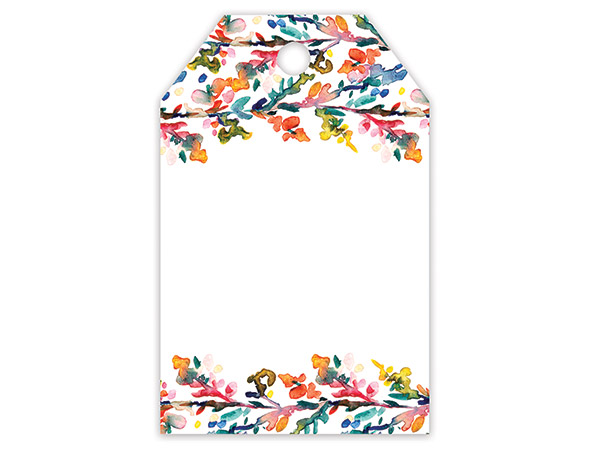 Watercolor Branches Gloss Gift Tag 2.25X3.5", 50 Pack