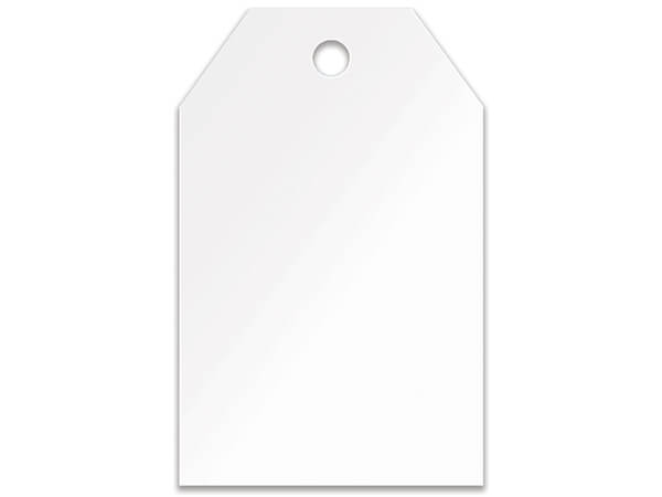 White Gift Tags, 2-1/4x3-1/2", 50 Pack