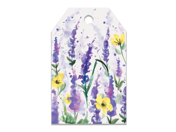 Watercolor Lavender Gloss Gift Tag 2.25x3.5", 50 Pack