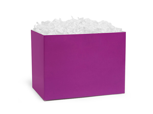 Purple Basket Box, Small 6.75x4x5", 6 Pack