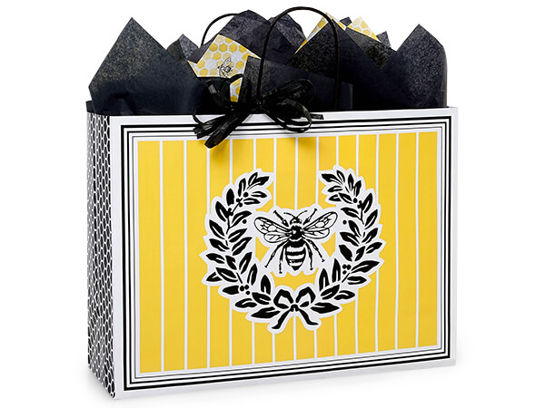*Queen Bee Paper Gift Bags, Vogue 16x6x12", 25 Pack