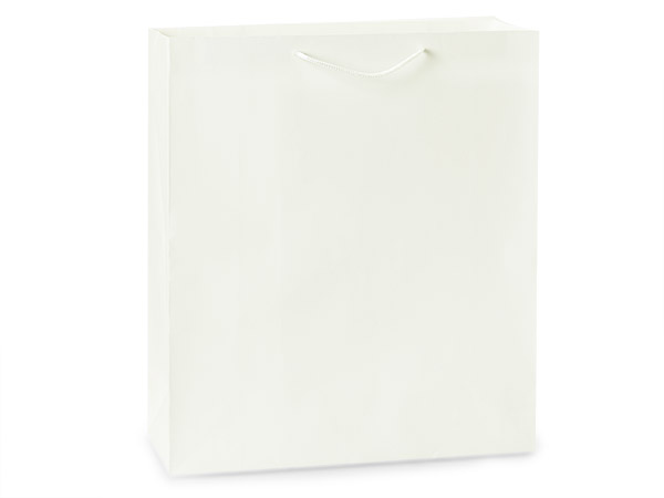 *Off White Kraft Gift Bags, Queen 16x6x19", 100 Pack