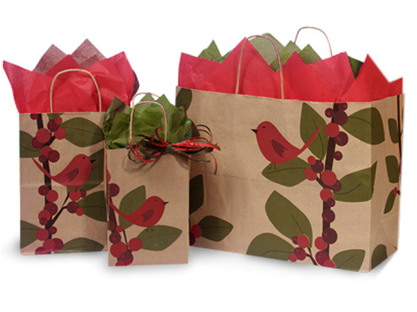 MERRYHAPY 5pcs paper Christmas waste bag Kraft paper bag leaf universal  plant Leaves Waste Bag gift box Reusable Leaf Bags vegetable Storage Bag  for