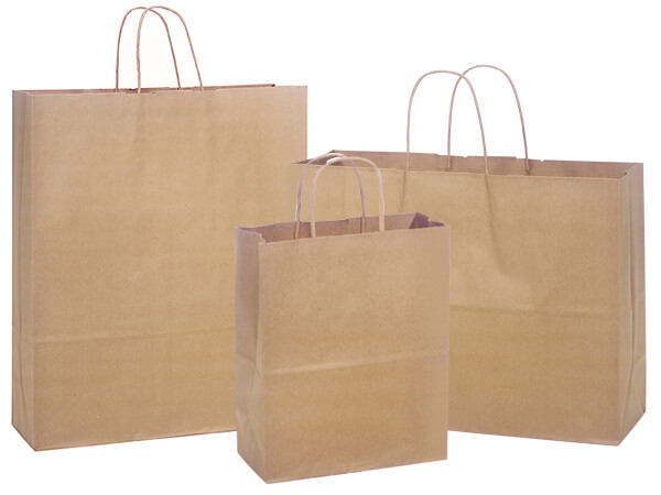 100% Recycled Brown Kraft Paper Bag Assortment 300 Pack