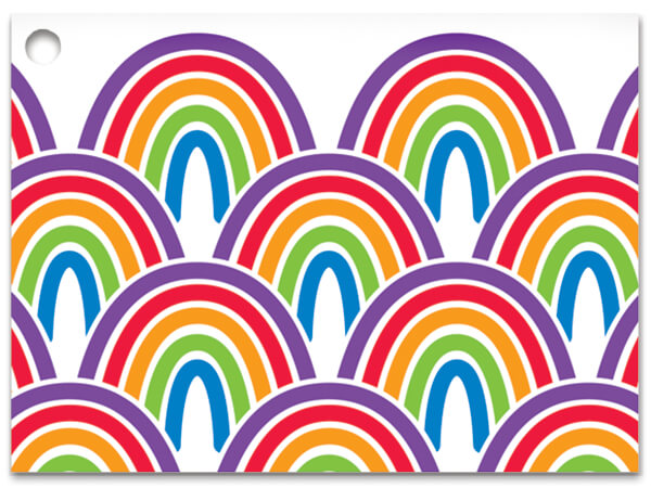 Rainbow Theme Gift Cards, 3.75x2.75", 6 Pack