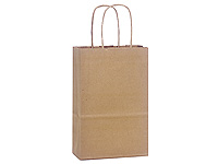 Buy Wholesale China Paper Bags With Handles Bulk 7.6x4.75x10.5