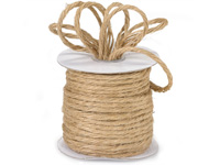 White and Natural Brown Twist Jute Twine, 1/8x50 yards