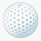 Round Golf Ball