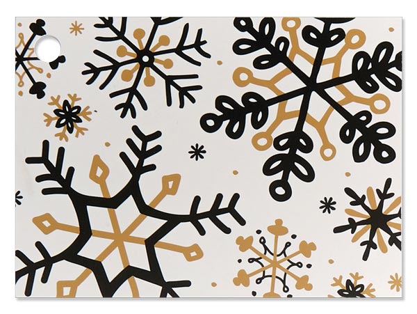 Rustic Snowflake Theme Gift Card 3.75x2.75", 6 Pack