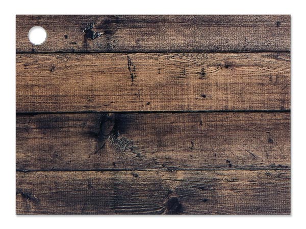 Rustic Wood Theme Gift Card, 3.75x2.75", 6 Pack
