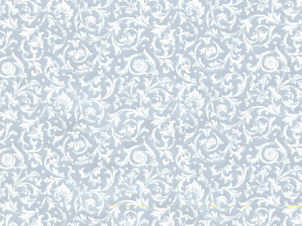 Silver Florentine Wrapping Paper 30" x 417', Half Ream Roll