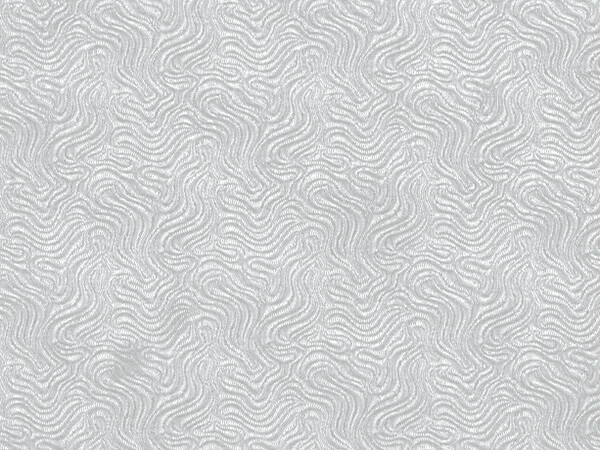 White Embossed Swirl Gift Wrap 26" x 417', Half Ream Roll