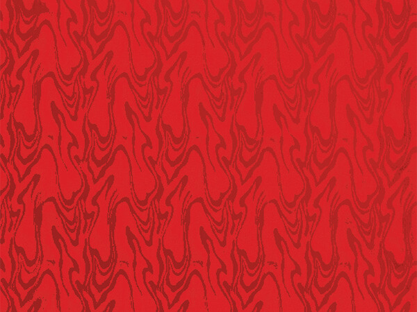 Red Embossed Swirl Foil Gift Wrap 7-3/8"x150', Jeweler's Roll