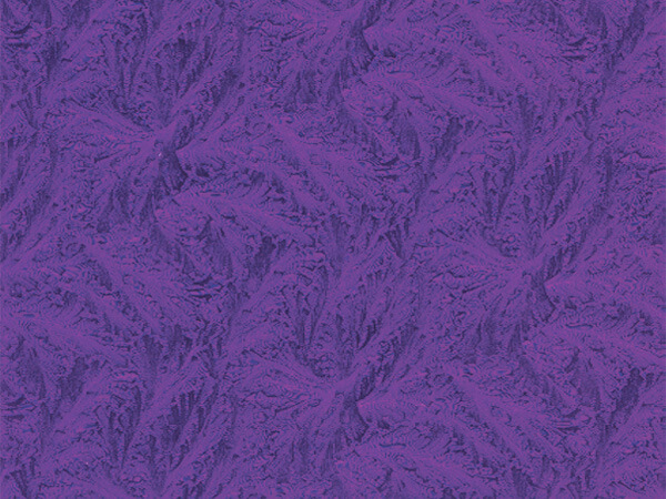 Purple Embossed Feather Foil Gift Wrap, 30" x 417', Half Ream Roll