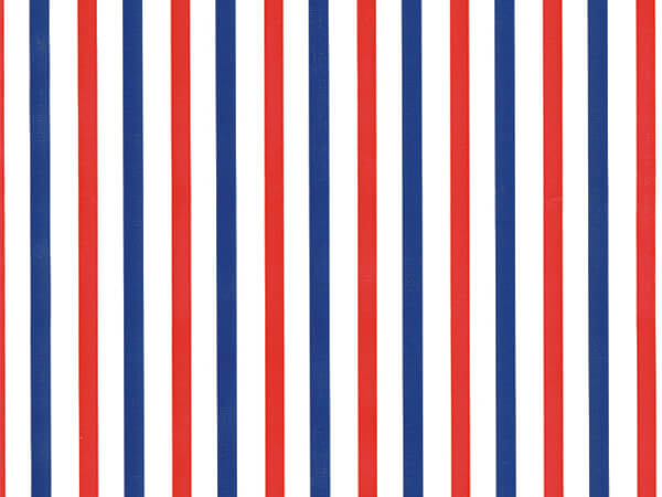Red and Blue Stripe Wrapping Paper 26" x 833', Full Ream Roll