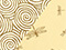 Gold Swirl and Dragonfly