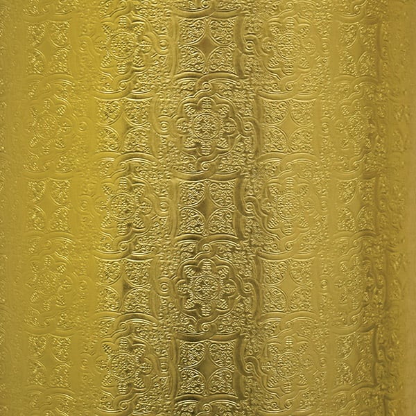 Gold Medallions Gift Wrap 30" x 417', Half Ream Roll