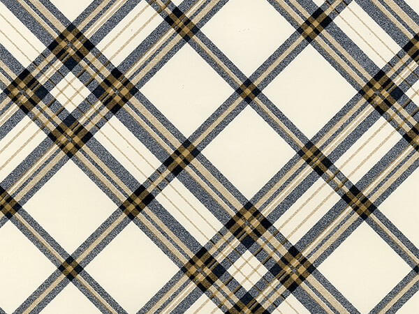 Pristine Plaid Wrapping Paper 30" x 833', Full Ream Roll