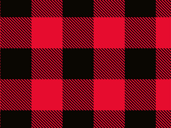 Cakesupplyshop Red and Black Christmas Buffalo Plaid Holiday /Christmas Gift Wrapping Paper 16ft