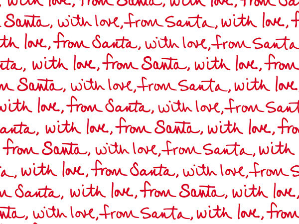 With Love from Santa Wrapping Paper 24" x 833', Full Ream Roll