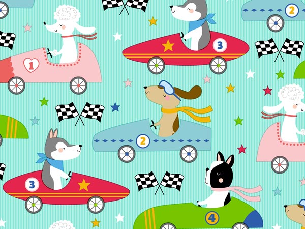 Who Let the Dogs Out Wrapping Paper 24" x 833', Full Ream Roll