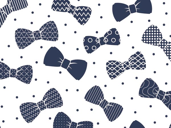Bow Ties Wrapping Paper 26" x 417', Half Ream Roll