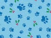 Pawprints and Holly