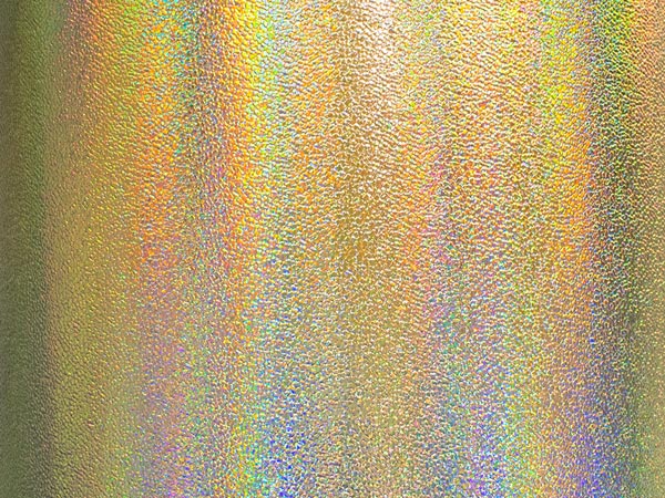 Holographic Raindow Gold Metallized Gift Wrap, 24" x 417', Half Ream R