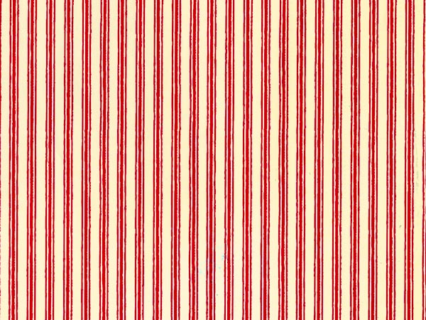 Red and Cream Ticking Stripe Gift Wrap, 26" x 417', Half Ream Roll