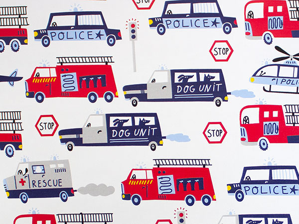 First Responders Gift Wrap 24" x 417', Half Ream Roll